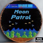 Moon Patrol Metal Art